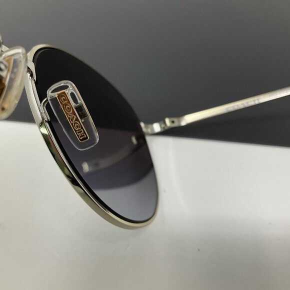 COACH HC7125 Round Metal Sunglasses, Gold, 56 [] 17-140 Scratched Lenses main image 5